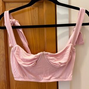 Pink edikted crop top